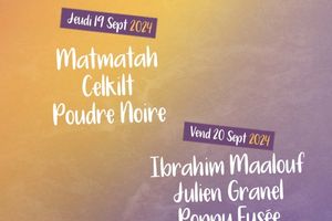 Affiche IBRAHIM MAALOUF - JULIEN GRANEL PARVIS DU CHATEAU Charnay