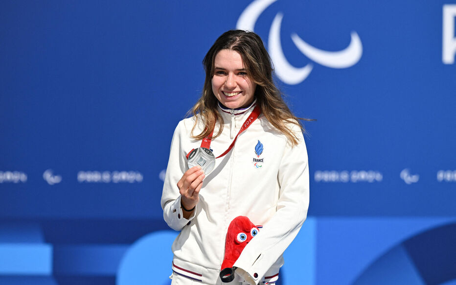 Heïdi Gaugain, triple médaillée d'argent aux Jeux paralympiques 2024. Icon Sport/Tomas Stevens