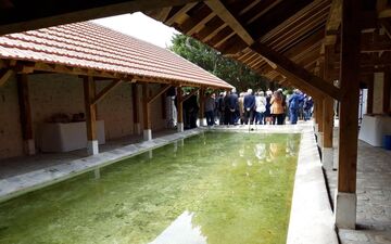  Crespières, vendredi 10 mai. Le lavoir de Crespières a été rénové et les visiteurs peuvent désormais redécouvrir cet édifice bâti en 1853.