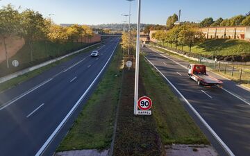 L'avenue du Parisis (ici en octobre 2021), autrefois appelée Boulevard intercommunal du Parisis (BIP), un projet controversé qui doit, à terme, relier les autoroutes A1 et A15. LP/Christophe Lefèvre