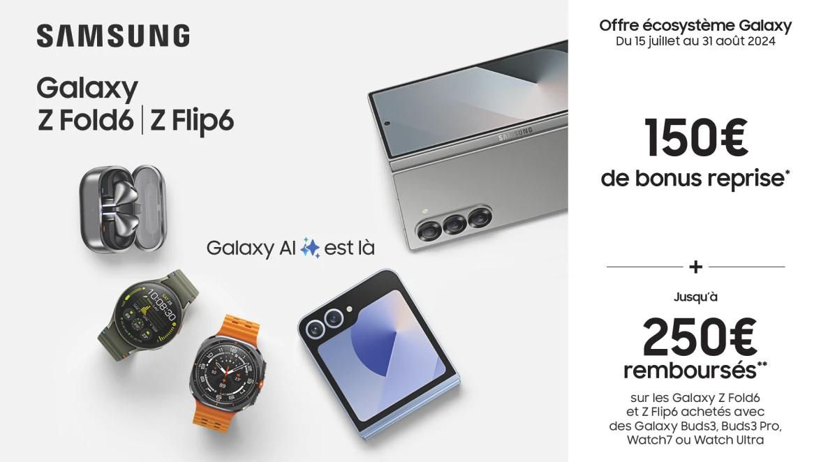 Avec les Galaxy Z Fold6 | Z Flip6 Galaxy AI est là