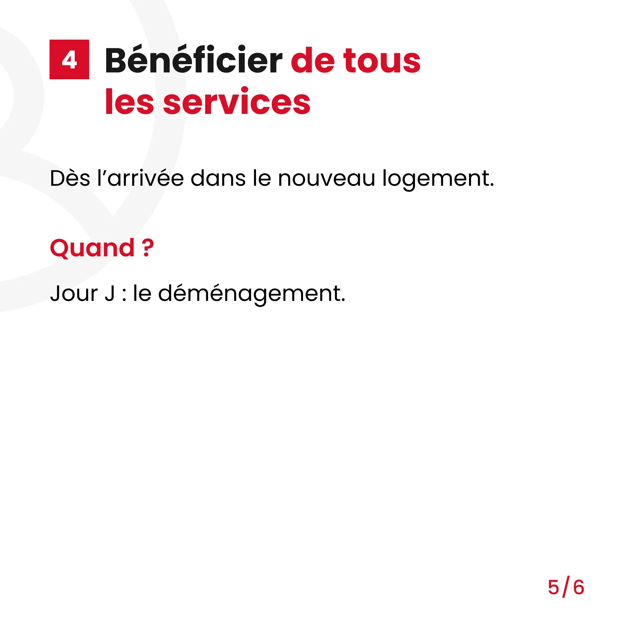 beneficier de tous les services