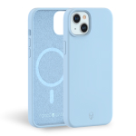 Coque silicone bleu Force Case MagSafe pour iPhone 15