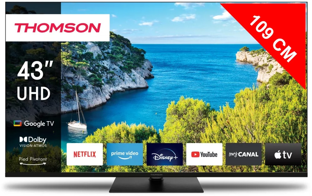 TV LED 4K 109 cm THOMSON Ultra HD Smart TV 43" 43UG5C14