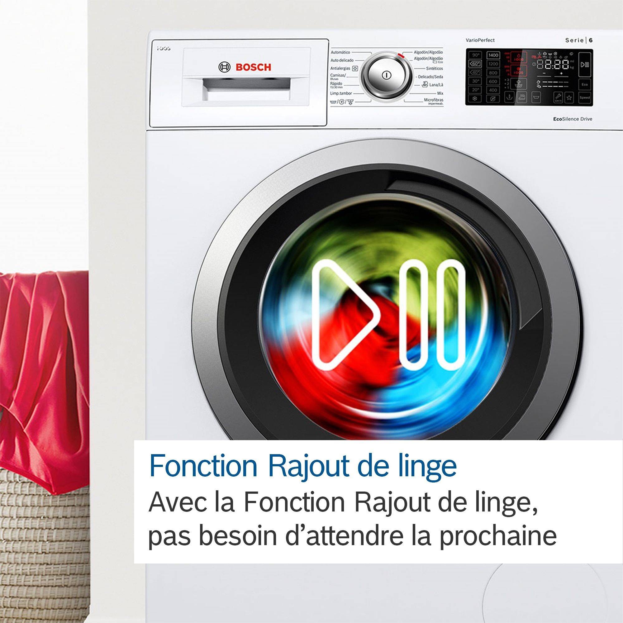 Lave linge Frontal BOSCH Série 8 1400 trs/min 9kg - WGB24400FR