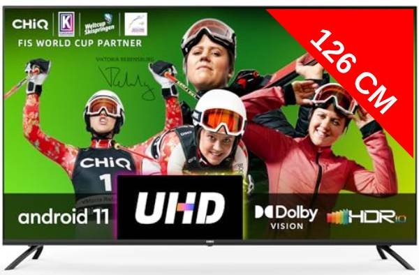 TV LED 4K 126 cm CHIQ Ultra HD Smart TV 50" U50G7LX