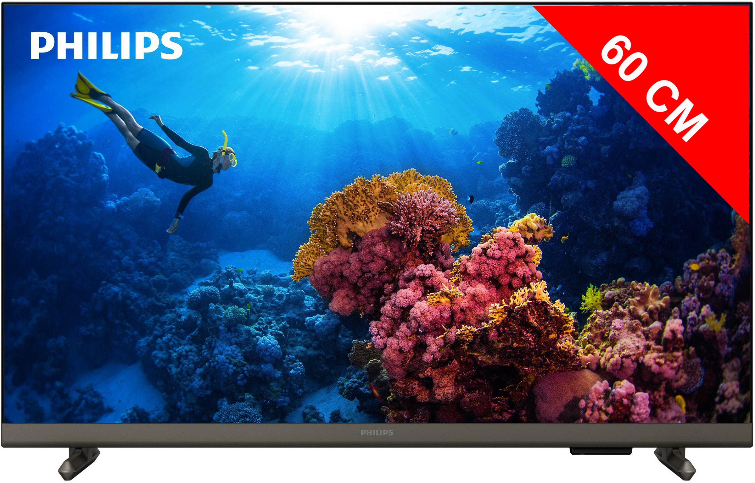 TV LED 60 cm PHILIPS Smart TV 60Hz 24" 24PHS6808/12