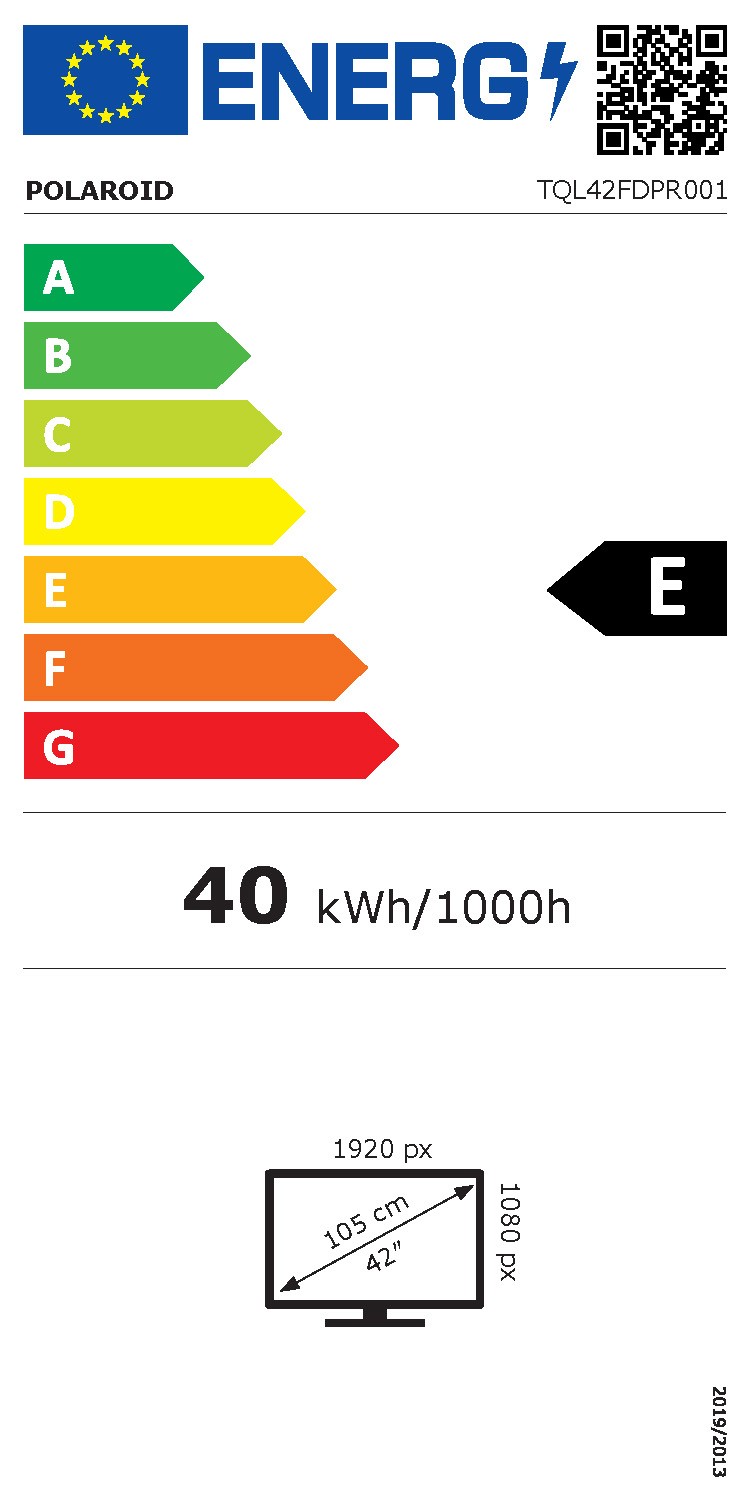 TV LED Full HD 105 cm POLAROID Ultimate Serie 2000 42" - TQL42FDPR001