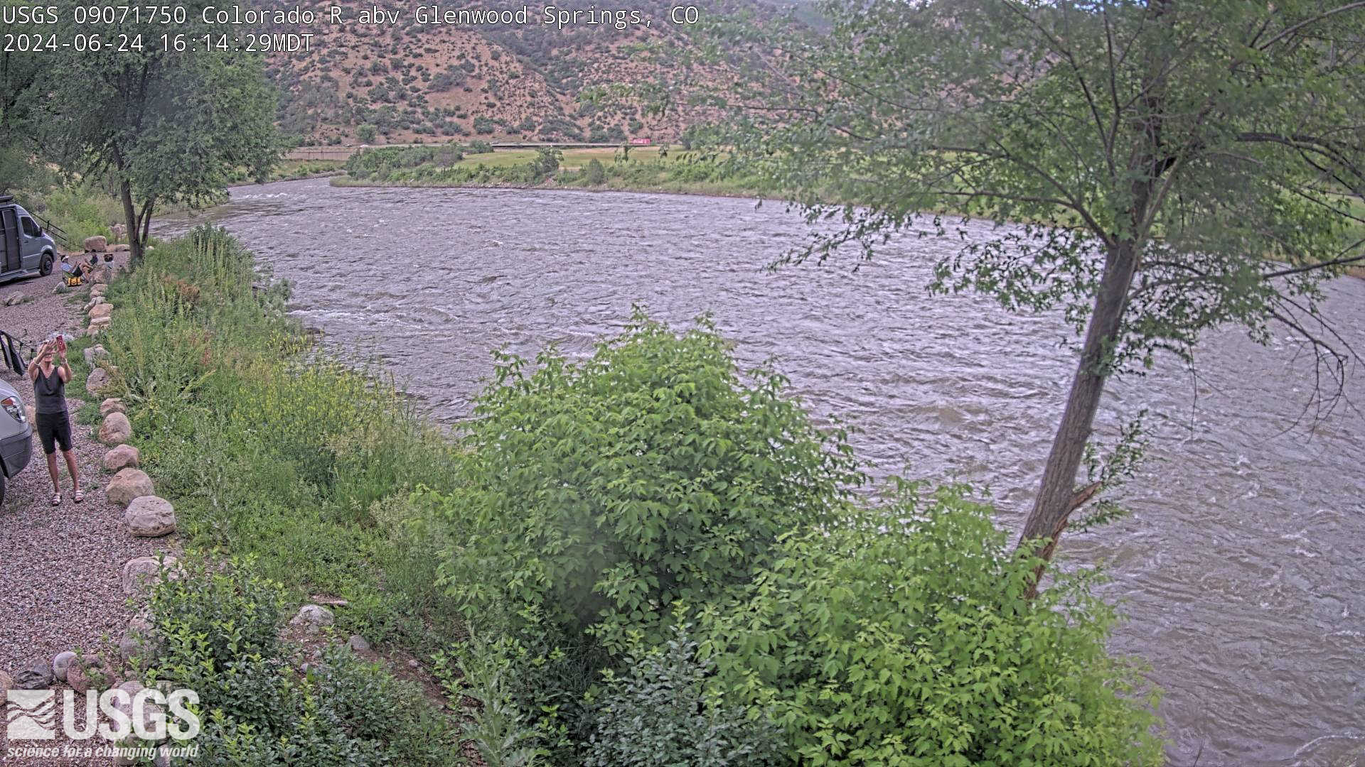 Most recent image of the Colorado River above Glenwood Springs