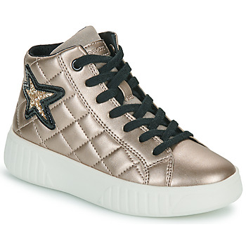 Παπούτσια Κορίτσι Ψηλά Sneakers Geox J MIKIROSHI GIRL Gold / Black