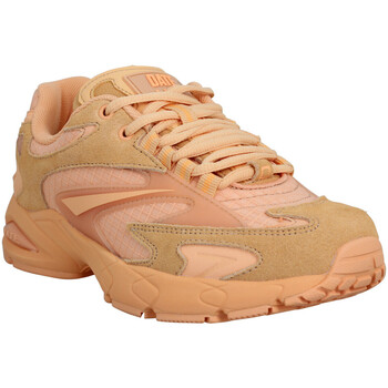 Παπούτσια Γυναίκα Sneakers Date Date Sneakers Sn23 Velours Toile Femme Orange Orange