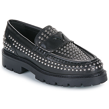 Παπούτσια Γυναίκα Μοκασσίνια Ikks LOAFER CHUNKY Black