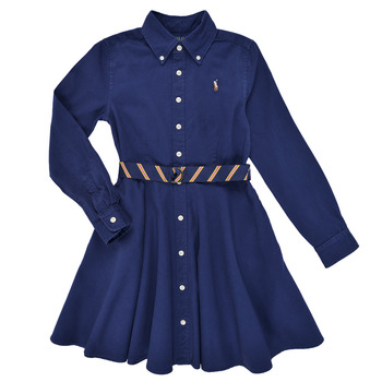 Υφασμάτινα Κορίτσι Κοντά Φορέματα Polo Ralph Lauren CHINOSHDRESS-DRESSES-DAY DRESS Marine