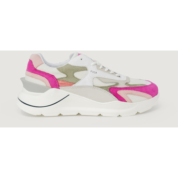 Παπούτσια Γυναίκα Sneakers Date FUGA COLORED WHITE-FUXIA W401-FG-CO-WF Red