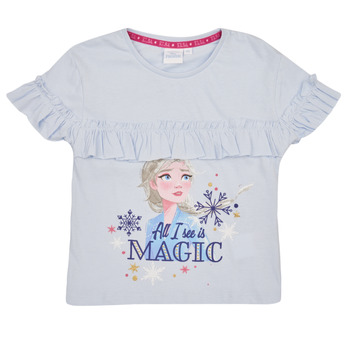 Odjeća Djevojčica Majice kratkih rukava TEAM HEROES  T-SHIRT LA REINE DES NEIGES Plava