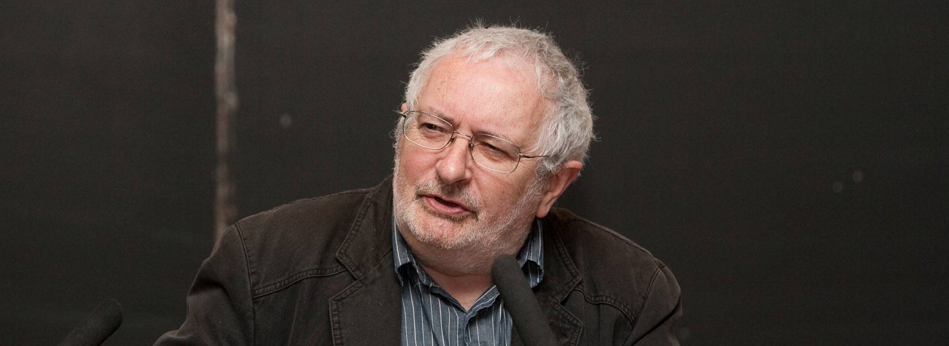 Prof. Terry Eagleton at his talk "What is Evil", Edmund Burke Theatre, TCD, Fri. 16th Apr. 2010.