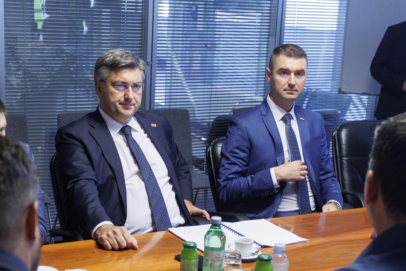 29.7.2022.., Tunel Ucka - Premijer Andrej Plenkovic  na sastanku i obilasku gradilista druge cijevi Tunela i buducim planovima o razvoju projekta Istarskog ipsilona. Uz predsjednika Vlade bili su potpredsjednik Vlade i ministar mora, prometa i infrastrukture Oleg Butkovic, ministar gospodarstva i odrzivog razvoja Davor Filipovic te ministar zdravstva Vili Beros.  

 Photo: Nel Pavletic/PIXSELL