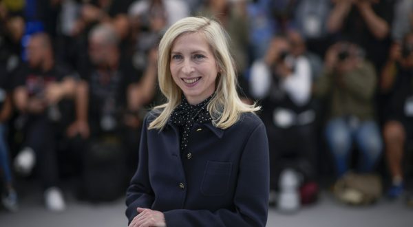 Director Jessica Hausner poses for photographers at the photo call for the film 'Club Zero' at the 76th international film festival, Cannes, southern France, Tuesday, May 23, 2023. (AP Photo/Daniel Cole)