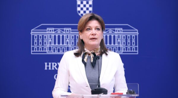 23.01.2024., Zagreb - Na konferenciji za medije odrzanoj u Saboru o temi "Slucajevi korupcije i bezakonja u zdravstvu te zahtjevi premijeru Plenkovicu“ govorila je Karolina Vidovic Kristo.
 Photo: Patrik Macek/PIXSELL