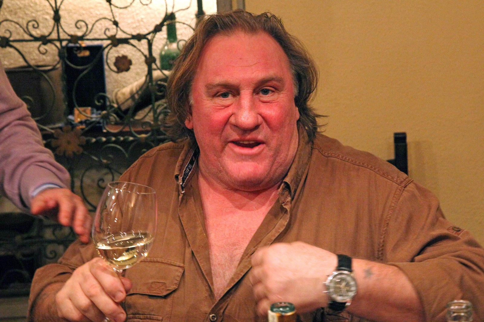 Italy, Barolo (Langhe/Piedmont region) - November 2011.Actor Gerard Depardieu while testing wine.,Image: 827859104, License: Rights-managed, Restrictions: * France, Germany and Italy Rights Out *, Model Release: no, Credit line: Bruno Murialdo / Zuma Press / Profimedia