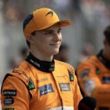 Monza, 31.8.2024.- McLarenov vozaèki dvojac, Britanac Lando Norris i Australac Oscar Piastri, iz prvog æe reda startati na nedjeljnoj utrci Svjetskog prvenstva formule 1 za Veliku nagradu Italije u Monzi, a to su osigurali najboljim vremenima u subotnjim kvalifikacijama. Na slici Oscar Piastri. 
foto HINA/ Cesare GRASSELLI/ ua