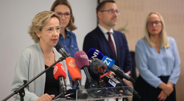 09.09.2024., Osnovna skola Kajzerica, Zagreb - Zamjenica gradonacelnika Danijela Dolenec i procelnik Gradskog ureda za obrazovanje, sport i mlade Luka Juros odrzali su konferenciju za medije u povodu pocetka nove skolske godine s posebnim osvrtom na unapredjenje inkluzije djece s teskocama. Photo: Marko Prpic/PIXSELL