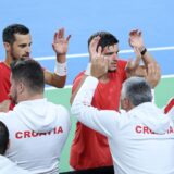 14.09.2024., Varazdin - Davis Cup Svjetska skupina I, susret Hrvatske i Litve. Mec parova izmedju Mate Pavica i Mili Poljicka protiv Edasa Butvilasa i Viliusa Gaubasa. Mate Pavic, Mili Poljicak Photo: Sanjin Strukic/PIXSELL