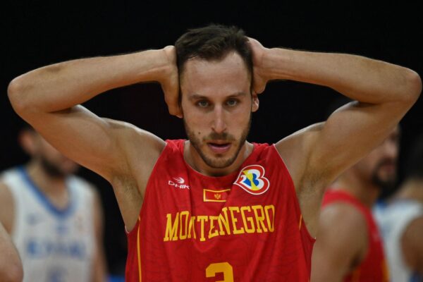 Basketball - FIBA World Cup 2023 - Second Round - Group J - Greece v Montenegro - Mall of Asia Arena, Manila, Philippines - September 3, 2023 Montenegro's Vladimir Mihailovic reacts REUTERS/Lisa Marie David Photo: LISA MARIE DAVID/REUTERS