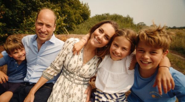 Handout photo provided by Kensington Palace of the Princess of Wales with the Prince of Wales, Prince George (right), Princess Charlotte (second right) and Prince Louis (left). The Princess of Wales said she has finished chemotherapy and is 