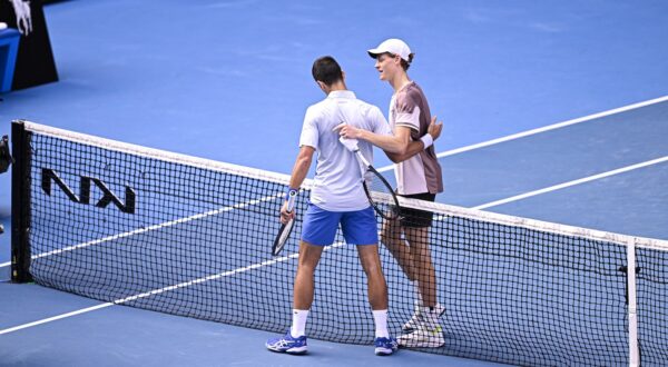 Jannik Sinner of Italy wins over Novak Djokovic of Serbia during the Australian Open AO 2024 Grand Slam tennis tournament on January 26, 2024 at Melbourne Park in Melbourne, Australia. Photo Victor Joly / DPPI,Image: 842838016, License: Rights-managed, Restrictions: Hungary Out, Model Release: no, Credit line: Victor Joly / AFP / Profimedia