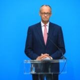 Pressekonferenz Friedrich Merz und Marcus Söder Berlin - 17.09.2024 bei der Pressekonferenz zur Kanzler Kandidatur in der Bayrischen Vertretung in Berlin Berlin Germany *** Press conference Friedrich Merz and Marcus Söder Berlin 17 09 2024 at the press conference on the chancellor candidacy at the Bavarian Representation in Berlin Berlin Germany Copyright: xMatthiasxGränzdörferx,Image: 908998271, License: Rights-managed, Restrictions: imago is entitled to issue a simple usage license at the time of provision. Personality and trademark rights as well as copyright laws regarding art-works shown must be observed. Commercial use at your own risk., Model Release: no, Credit line: Matthias Gränzdörfer / imago stock&people / Profimedia