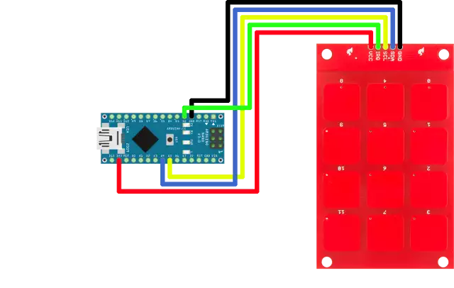 arduino with capaticive keyboard arduino with capaticive keyboard