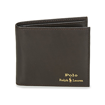 Táskák Férfi Pénztárcák Polo Ralph Lauren GLD FL BFC-WALLET-SMOOTH LEATHER Barna