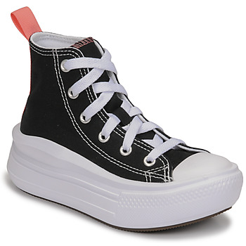 Cipők Lány Magas szárú edzőcipők Converse CHUCK TAYLOR ALL STAR MOVE CANVAS HI Fekete  / Rózsaszín