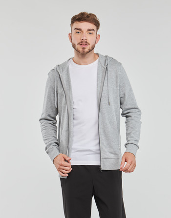 Ruhák Férfi Pulóverek Jack & Jones JJEBASIC SWEAT ZIP HOOD Szürke