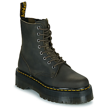 Cipők Női Csizmák Dr. Martens Jadon Charcoal Grey Burnished Waxy Pull Up Barna