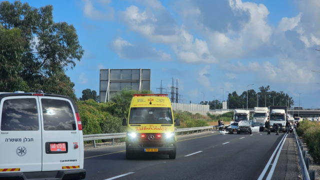 פיצוץ ברכב בכביש 22, סמוך למחלף נעמן