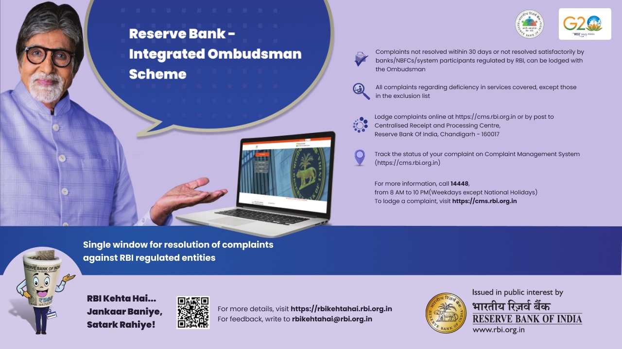 Reserve Bank-Integrated Ombudsman Scheme