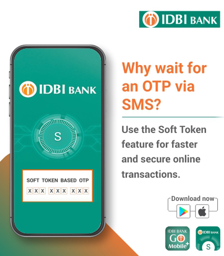 IDBI Bank Soft Token banner