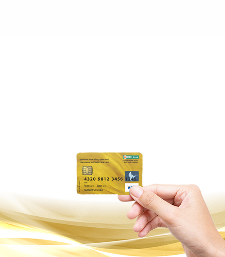 Gold Debit Card Banner