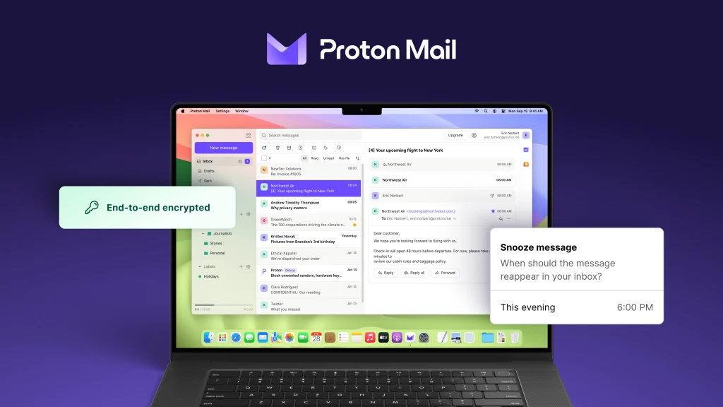 Proton Mail a maintenant son application pour ordinateurs