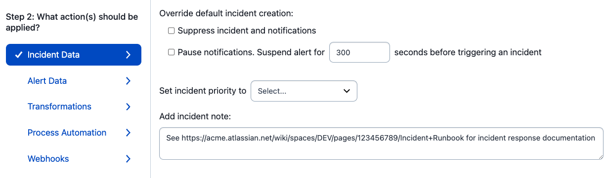 Add a note using Event Orchestration