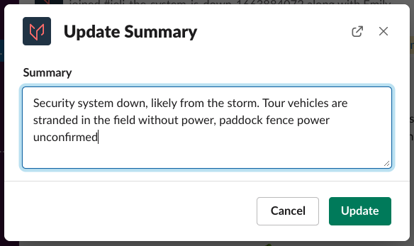 /jeli summary command