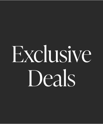 A dark grey background with the words 'Exclusive Deals' in white text.