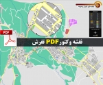 نقشه pdf شهر تفرش و حومه با کیفیت بسیار بالا در ابعاد بزرگ