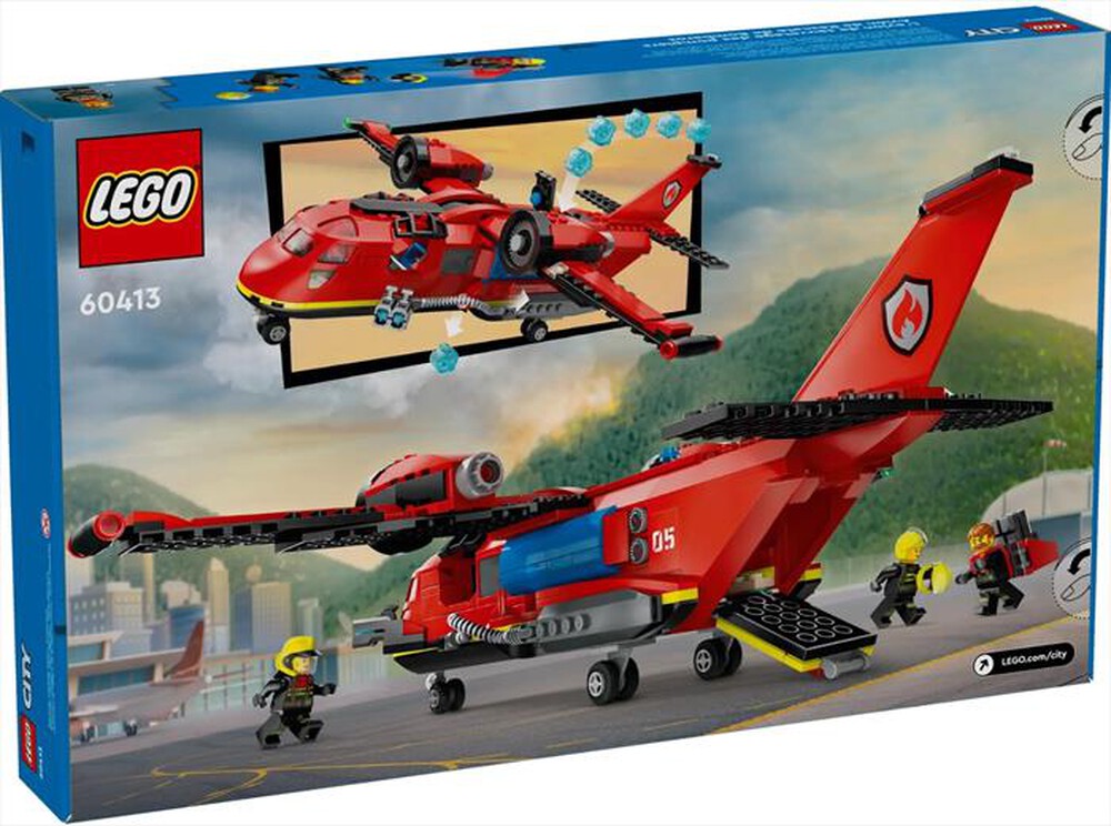 "LEGO - CITY Aereo antincendio - 60413-Multicolore"