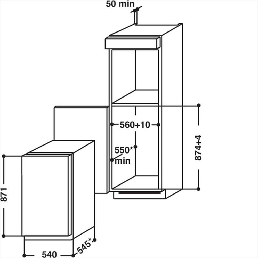 "HOTPOINT ARISTON - Congelatore incasso BF 901 E AA Classe F"