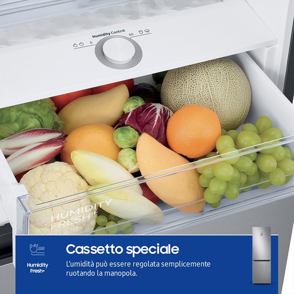 "SAMSUNG - Frigorifero combinato RB34C675DSA/EF Classe D-SILVER INOX"