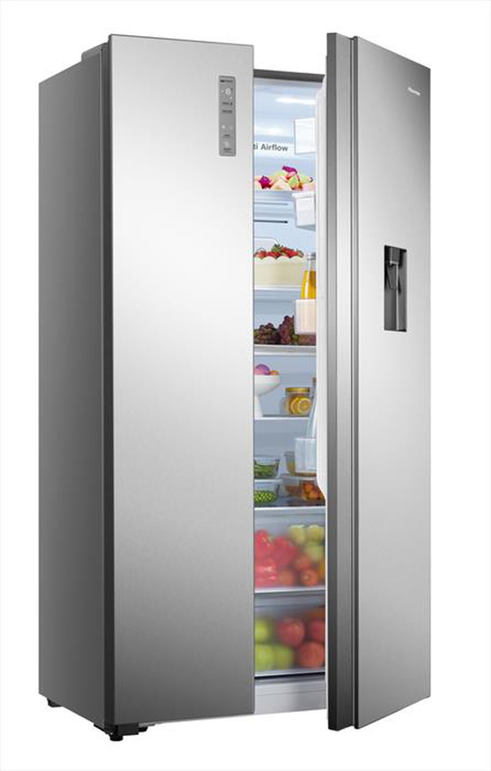 "HISENSE - Frigorifero side by side RS677N4WCD Classe D 519 l-Inox"