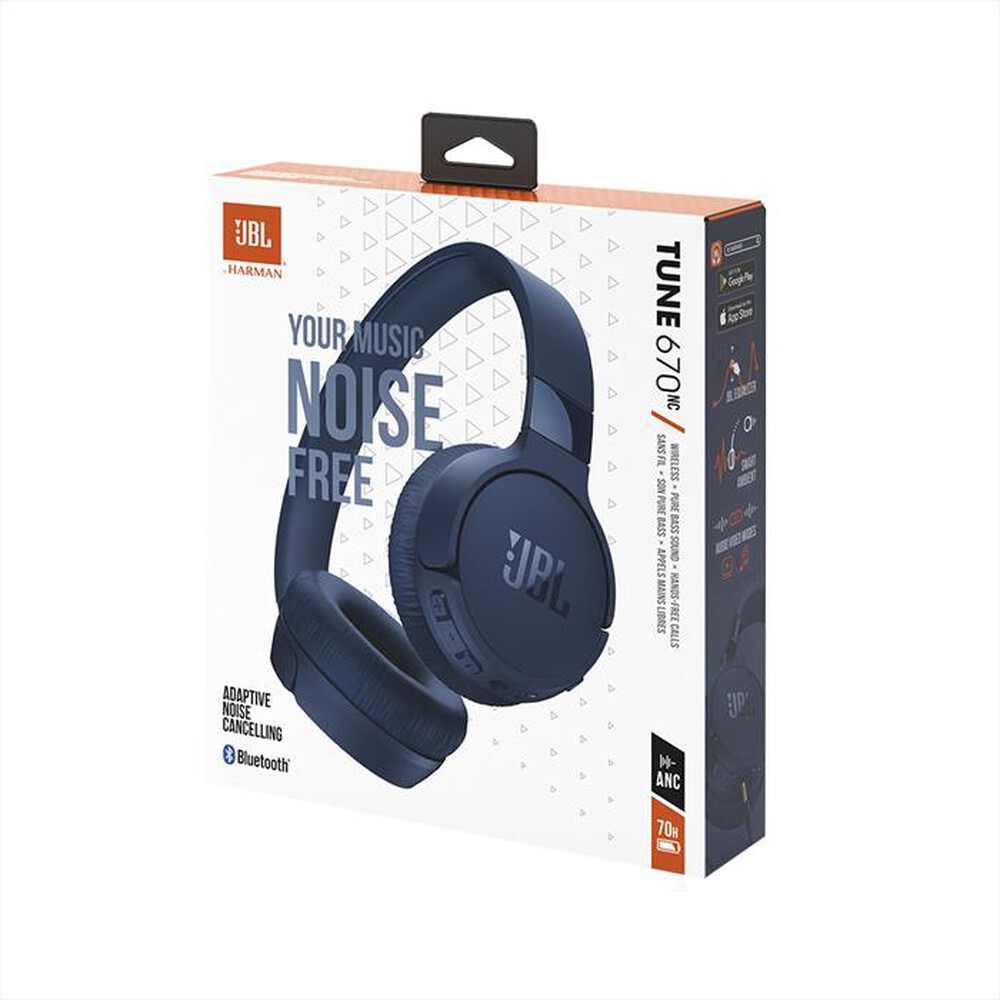 "JBL - Cuffia bluetooth TUNE 670NC-blu"